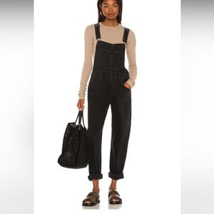 We the Free Ziggy Denim Overalls Mineral Black